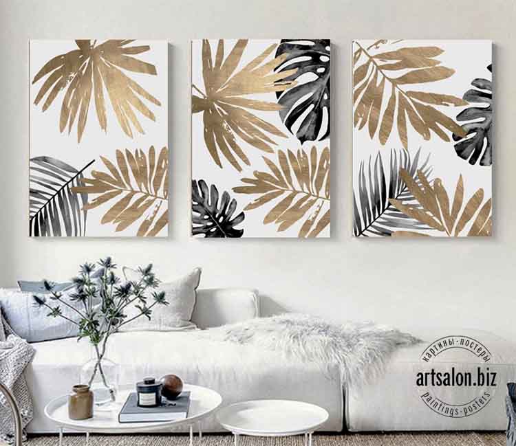 golden-leaves-leaf-abstract-wall-art-